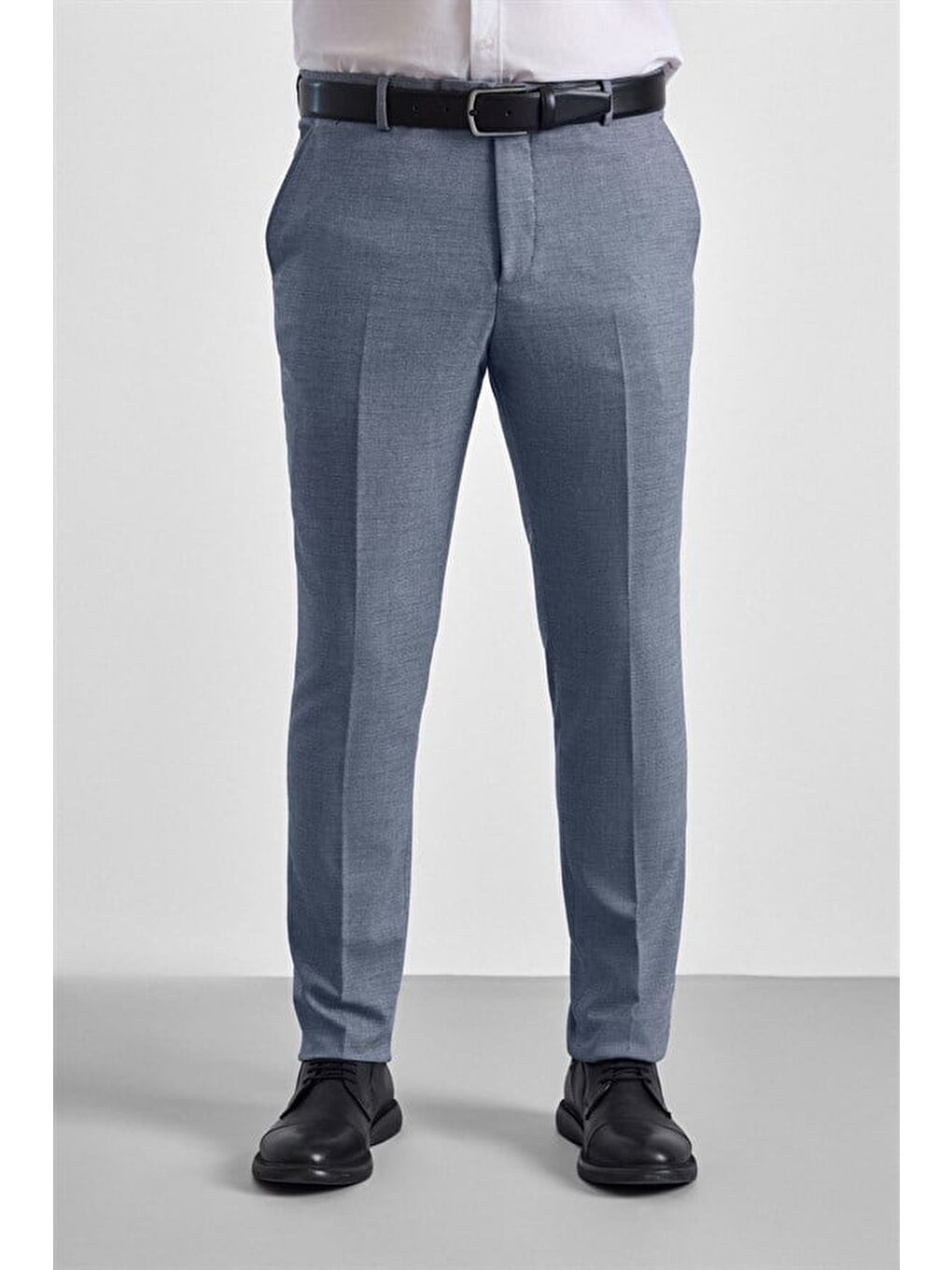 Parlament Mavi Slim Mono Yaka 6 Drop Yelekli Takım Elbise-7