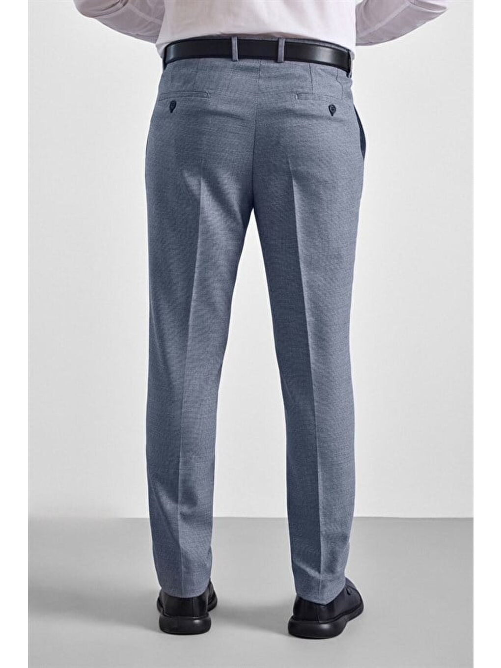 Parlament Mavi Slim Mono Yaka 6 Drop Yelekli Takım Elbise-8