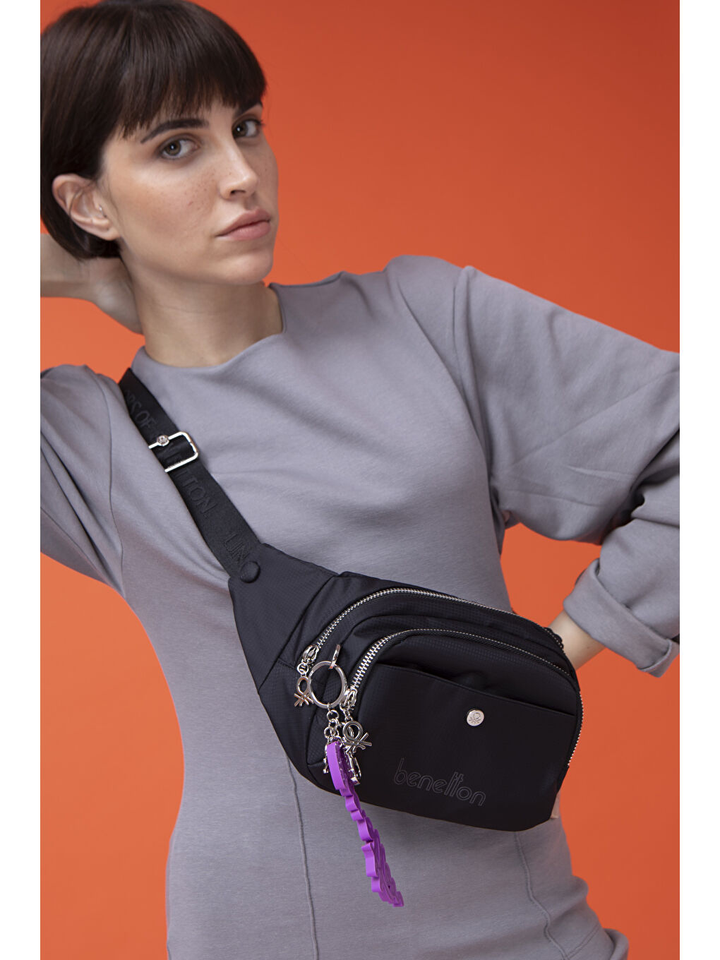 Siyah Kadın Göğüs Çantası Si̇yah BNT1456