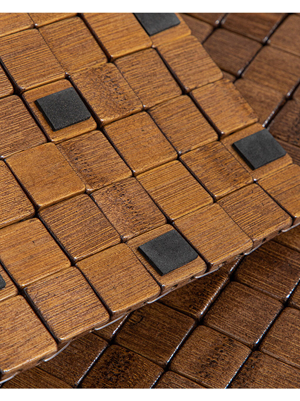 Kahverengi Bamboo Bambu Duş Kaydırmazı Kahve-2