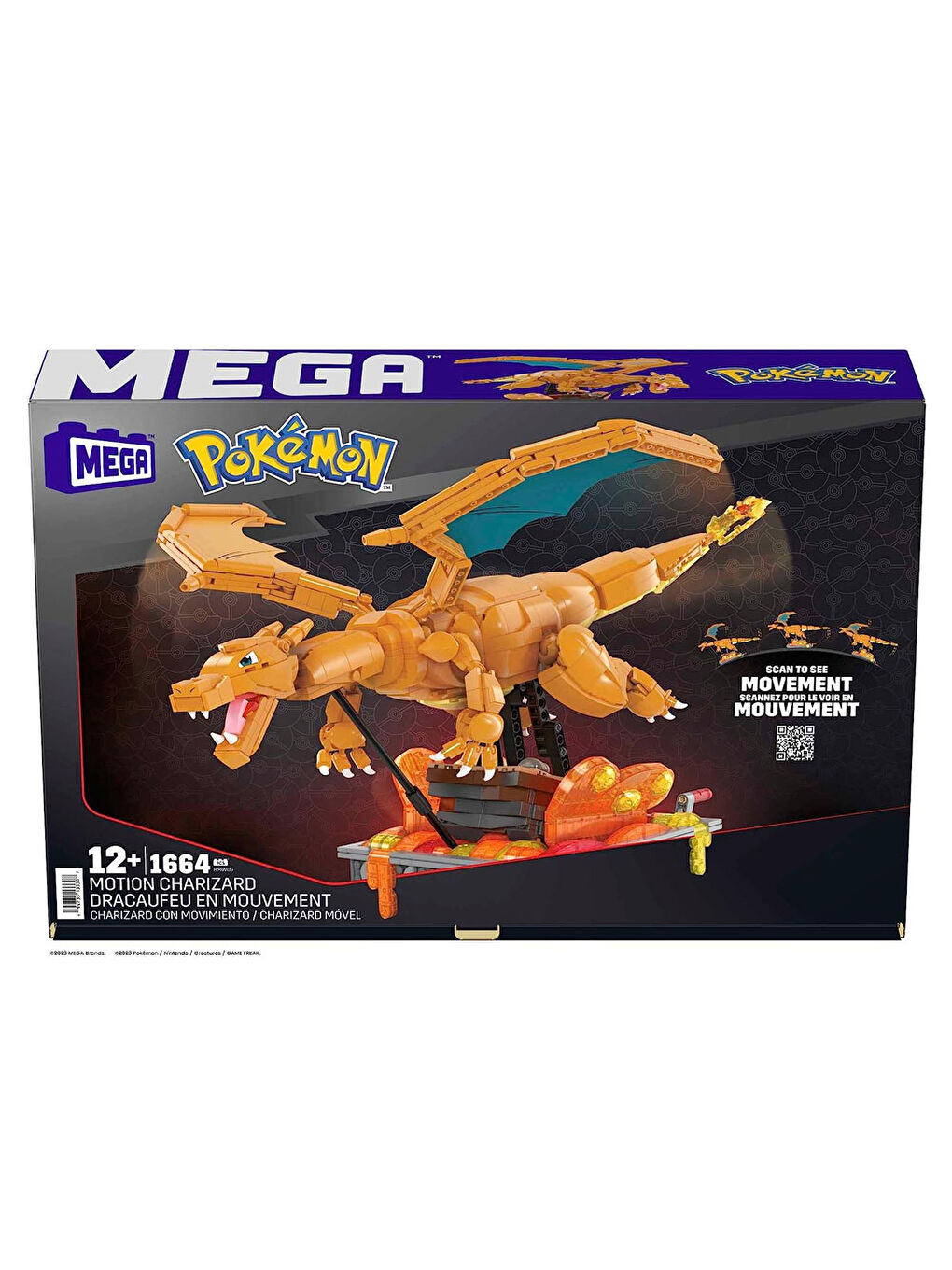 Mega Pokemon Hareketli Charizard HMW05 - 1