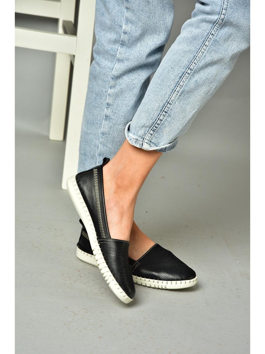 P5550315 Siyah Kadın Ayakkabı-3