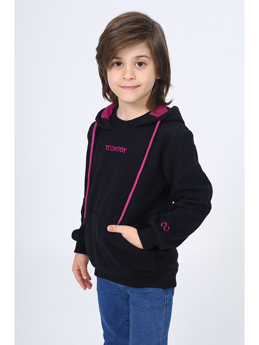 Mürdüm Unisex Çocuk Nakışlı Sweatshirt-5