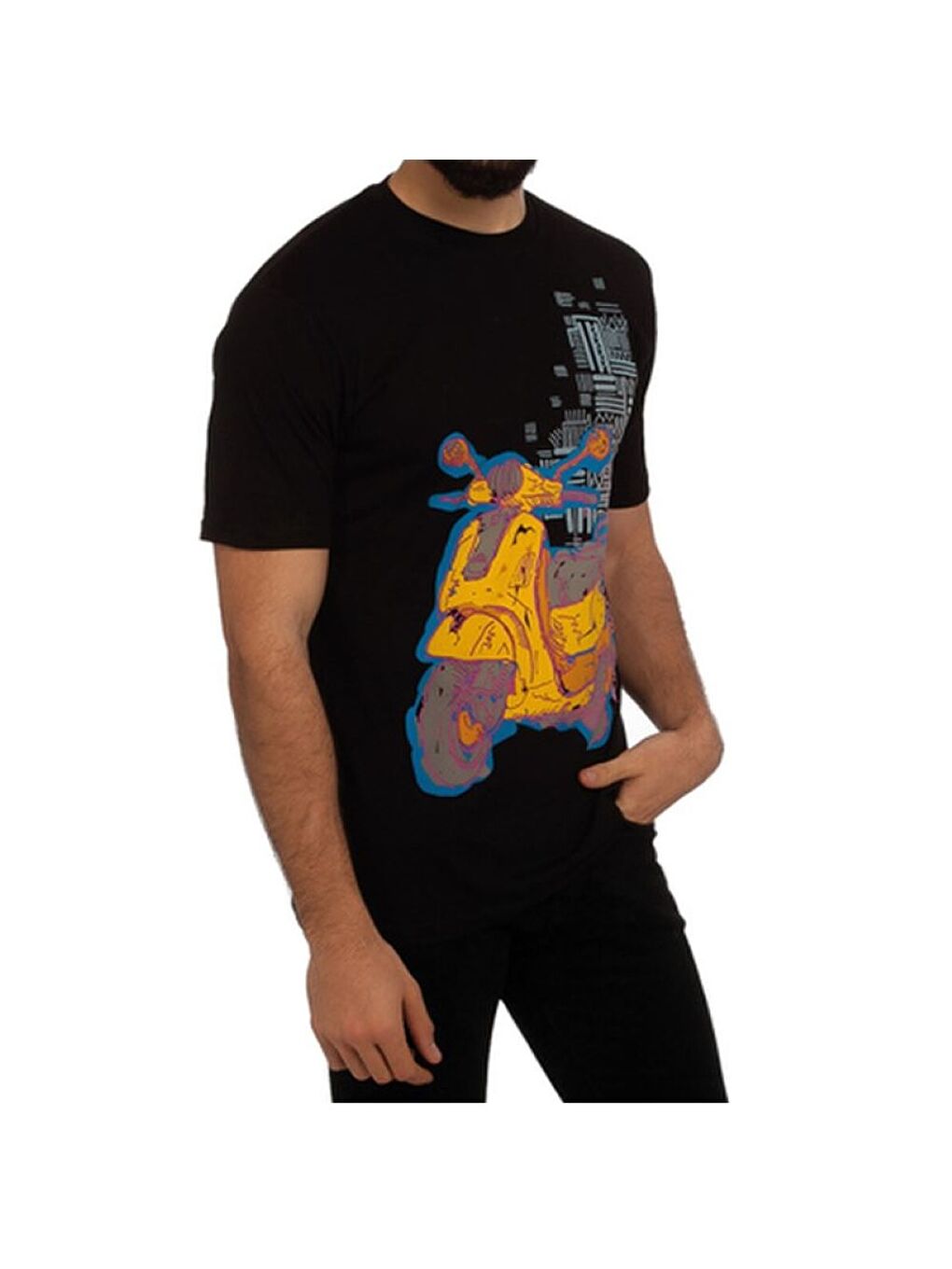 Siyah T-Shirt Motorsiklet-1