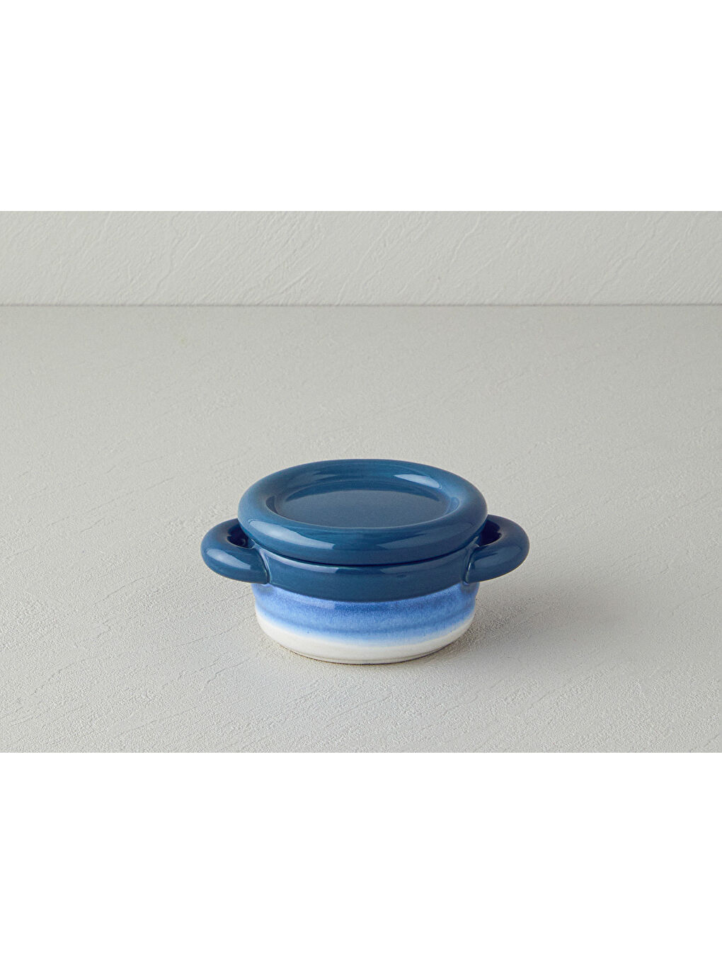 Cheerful Stoneware Fırın Tenceresi 15x11x6 cm Mavi