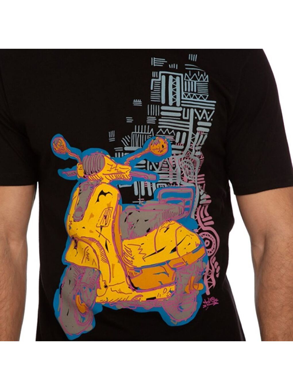 Siyah T-Shirt Motorsiklet-3