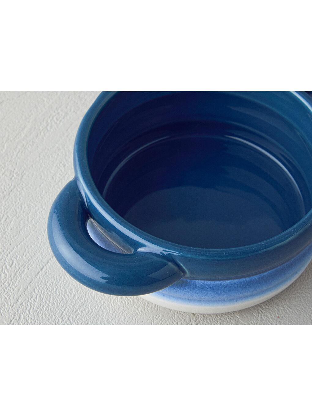 Cheerful Stoneware Fırın Tenceresi 15x11x6 cm Mavi-4