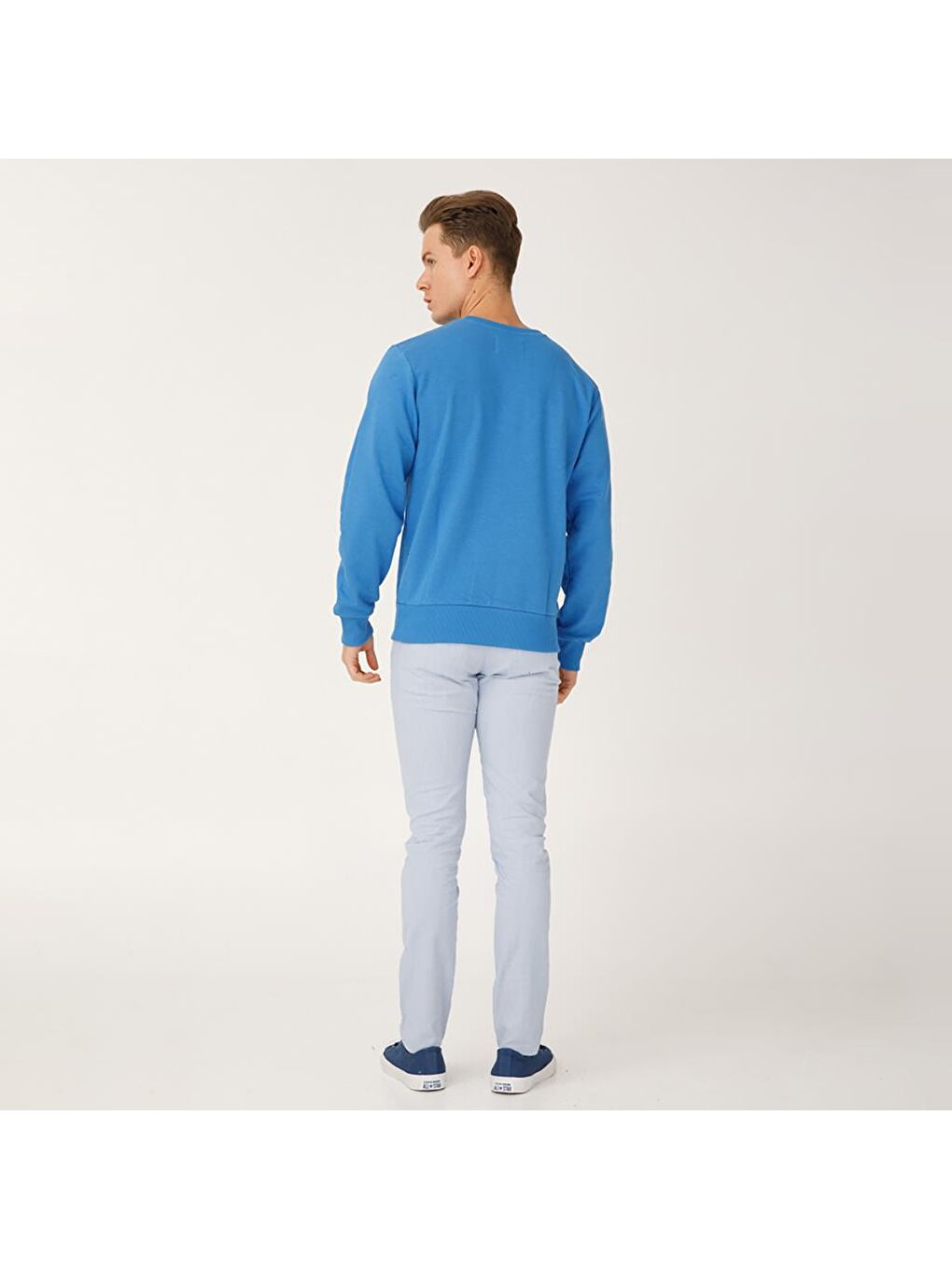 Lacivert Nature Ormanın Kralı Erkek Sweatshirt-6