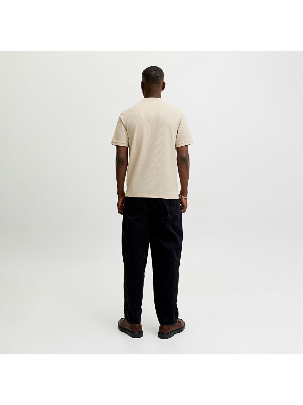 Austin Erkek Bej Polo Yaka Tişört-1