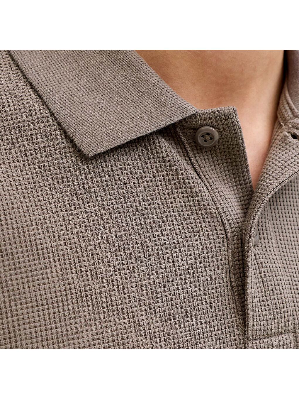 Austin Erkek Kahverengi Polo Yaka Tişört-3