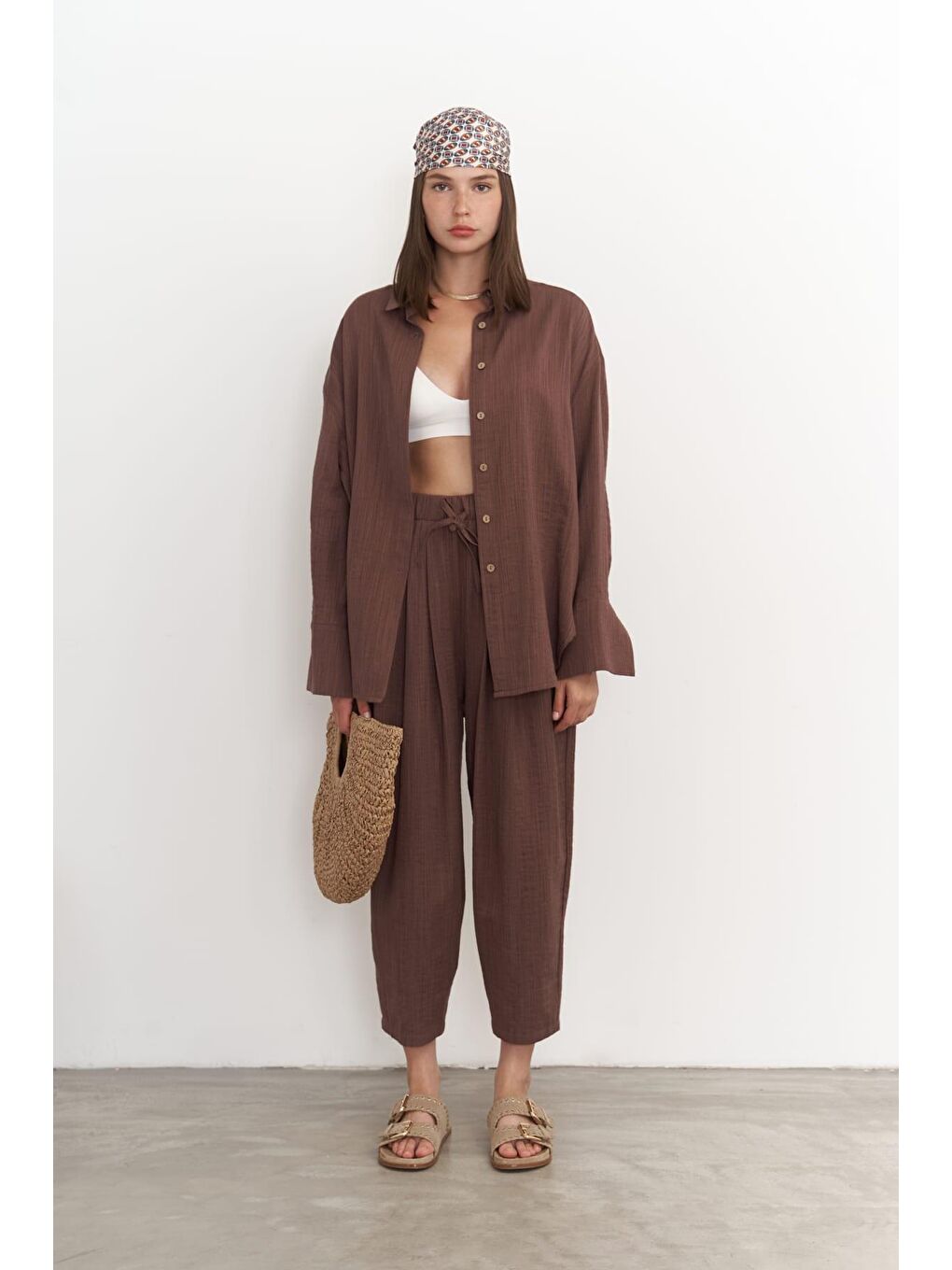 Kahverengi Sawai Kahve Salaş Takım