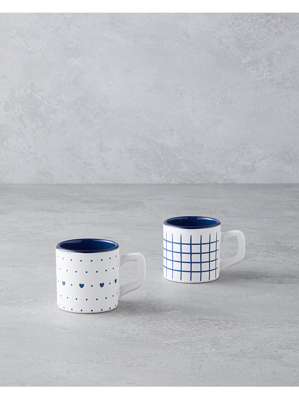 Remixy Seramik 2'li Kahve Fincan Takımı 110 ml Mavi