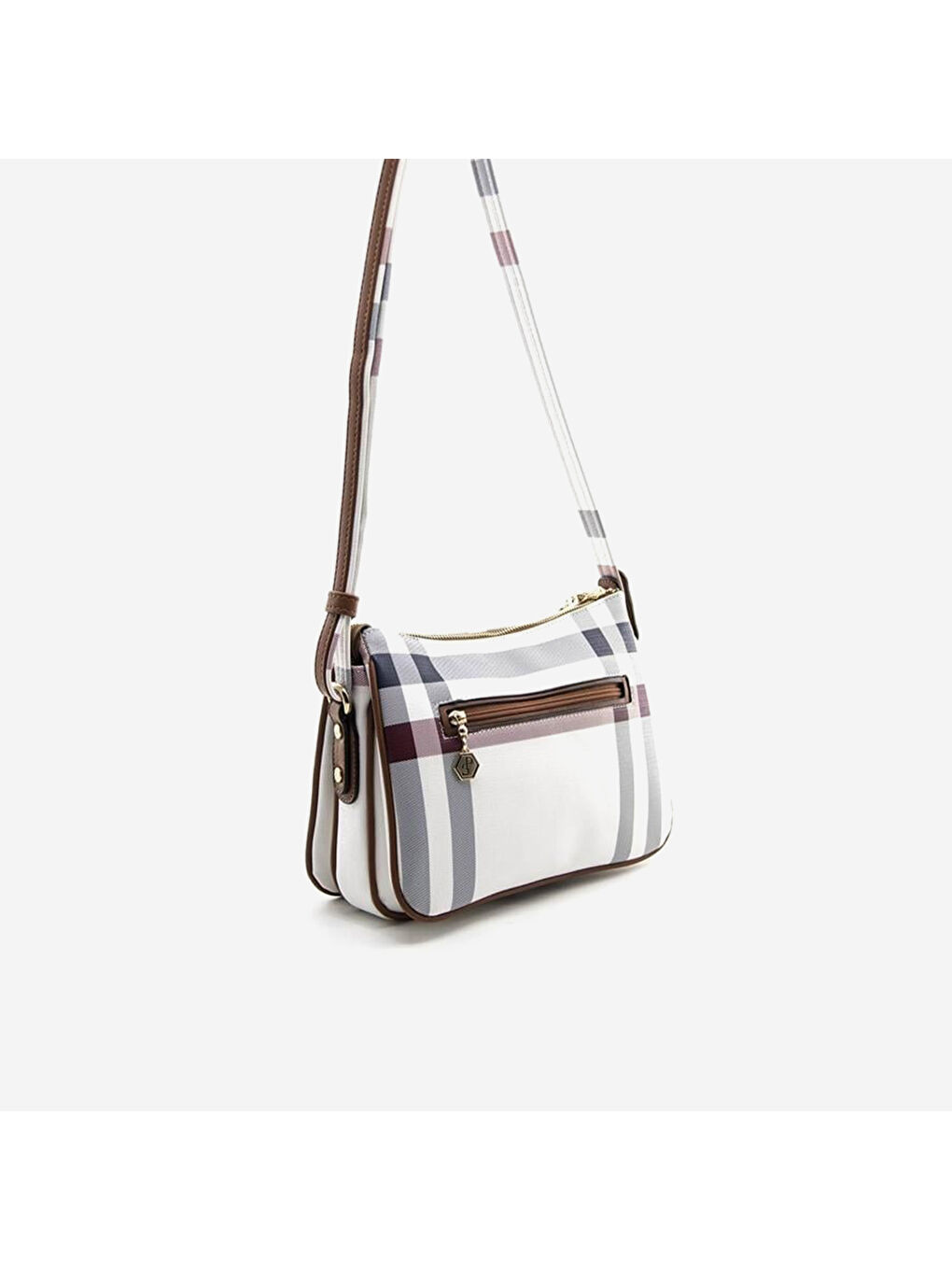 Karışık Kadın SP818-MK3 SILVER POLO Çapraz Çanta Beyaz-Taba-3