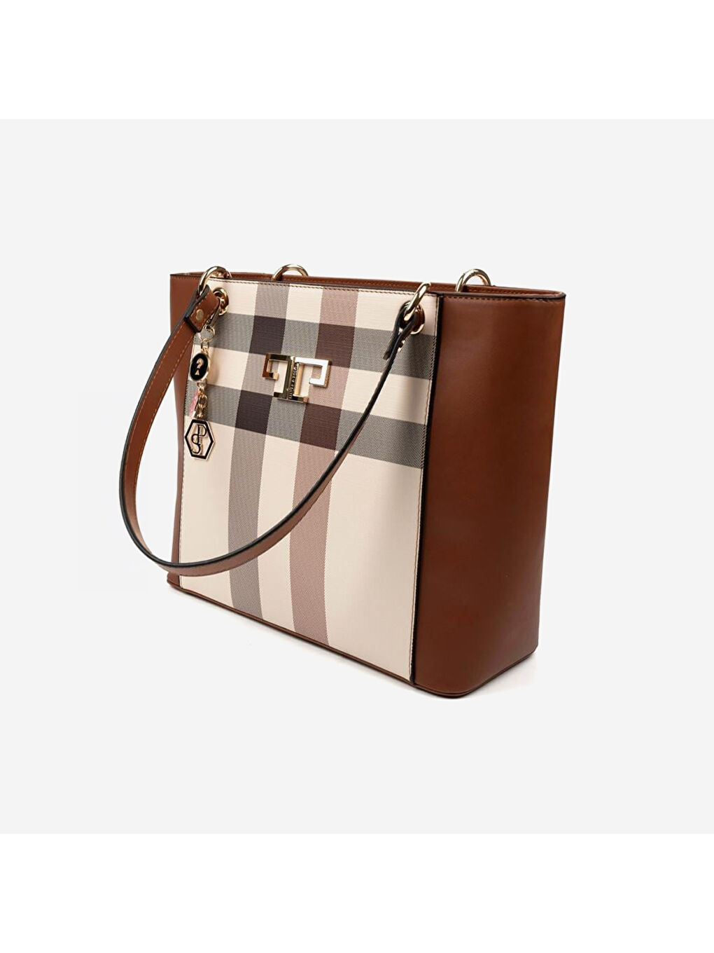 Karışık Kadın SP1176-M48 SILVER POLO Omuz Çantası Krem-Taba-3