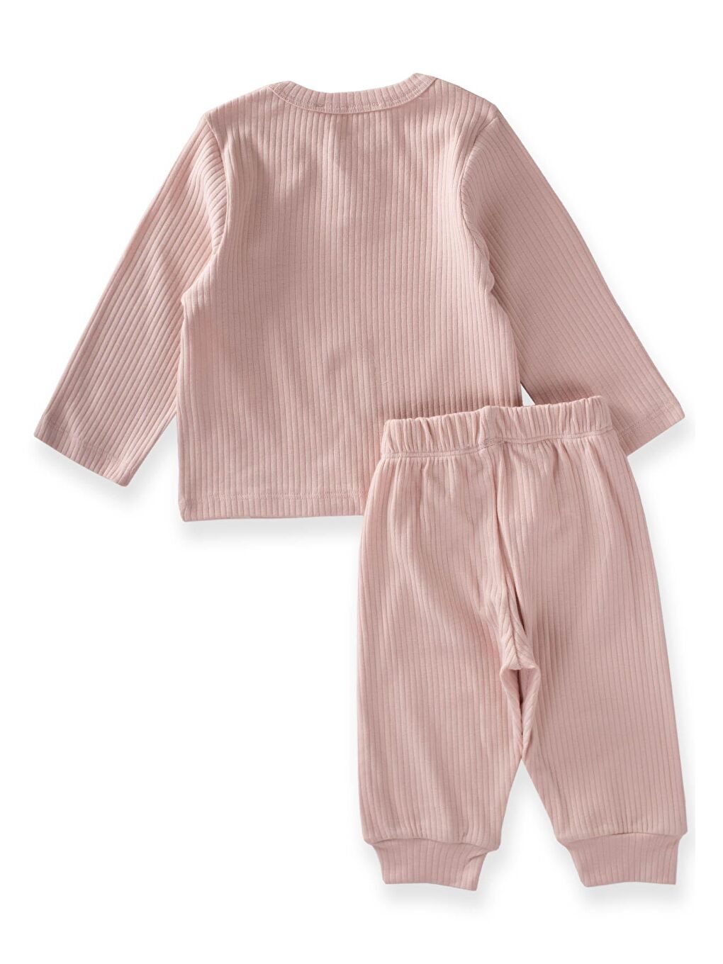 Fitilli Basic Mevsimlik Takım 0-5 Yaş Pudra Pembe-2