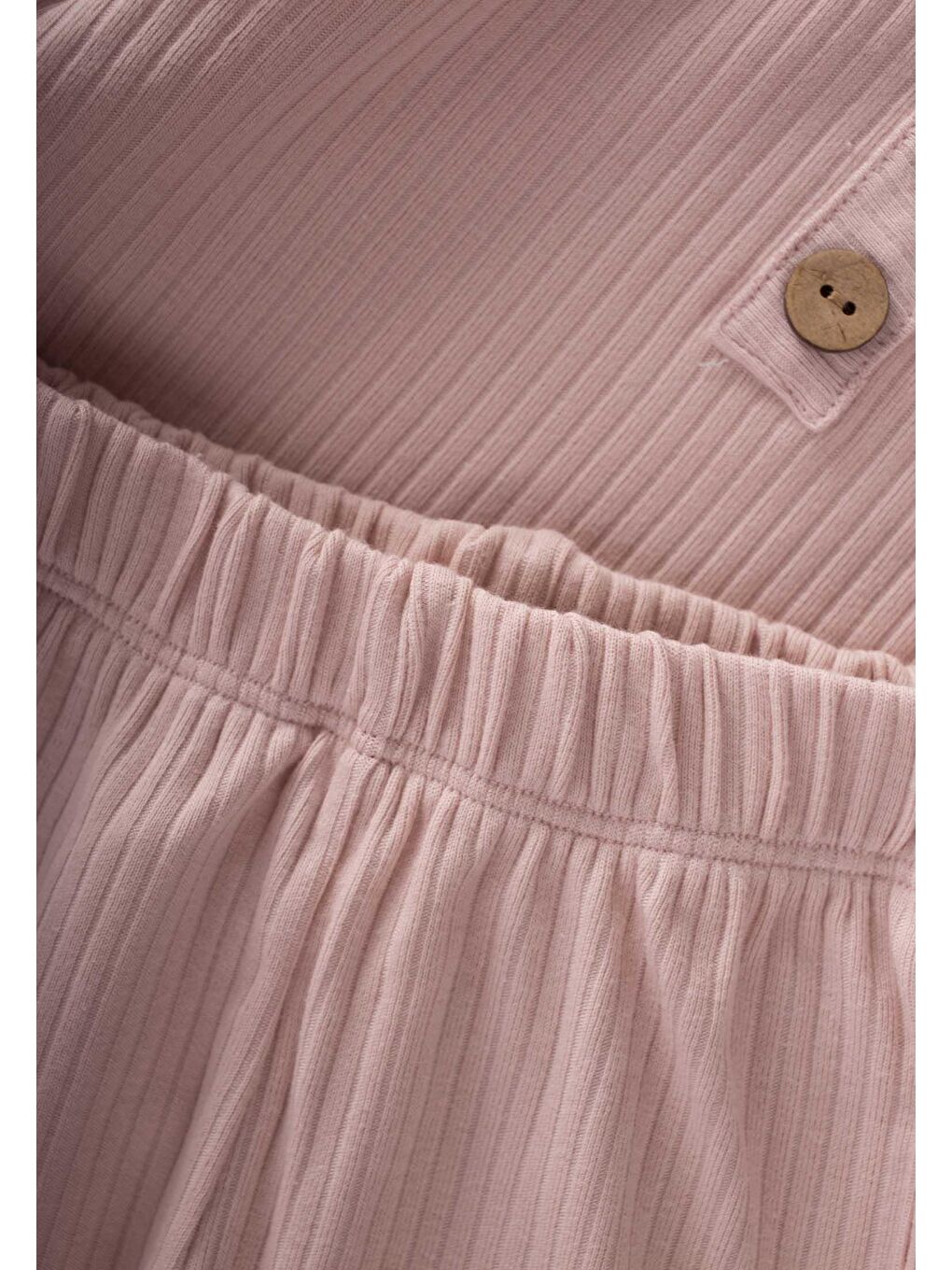 Fitilli Basic Mevsimlik Takım 0-5 Yaş Pudra Pembe-3