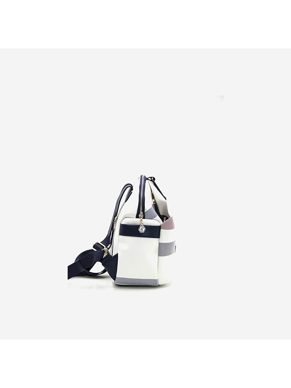 Karışık Kadın SP771-M3 SILVER POLO Sırt Çantası Beyaz-Lacivert-2