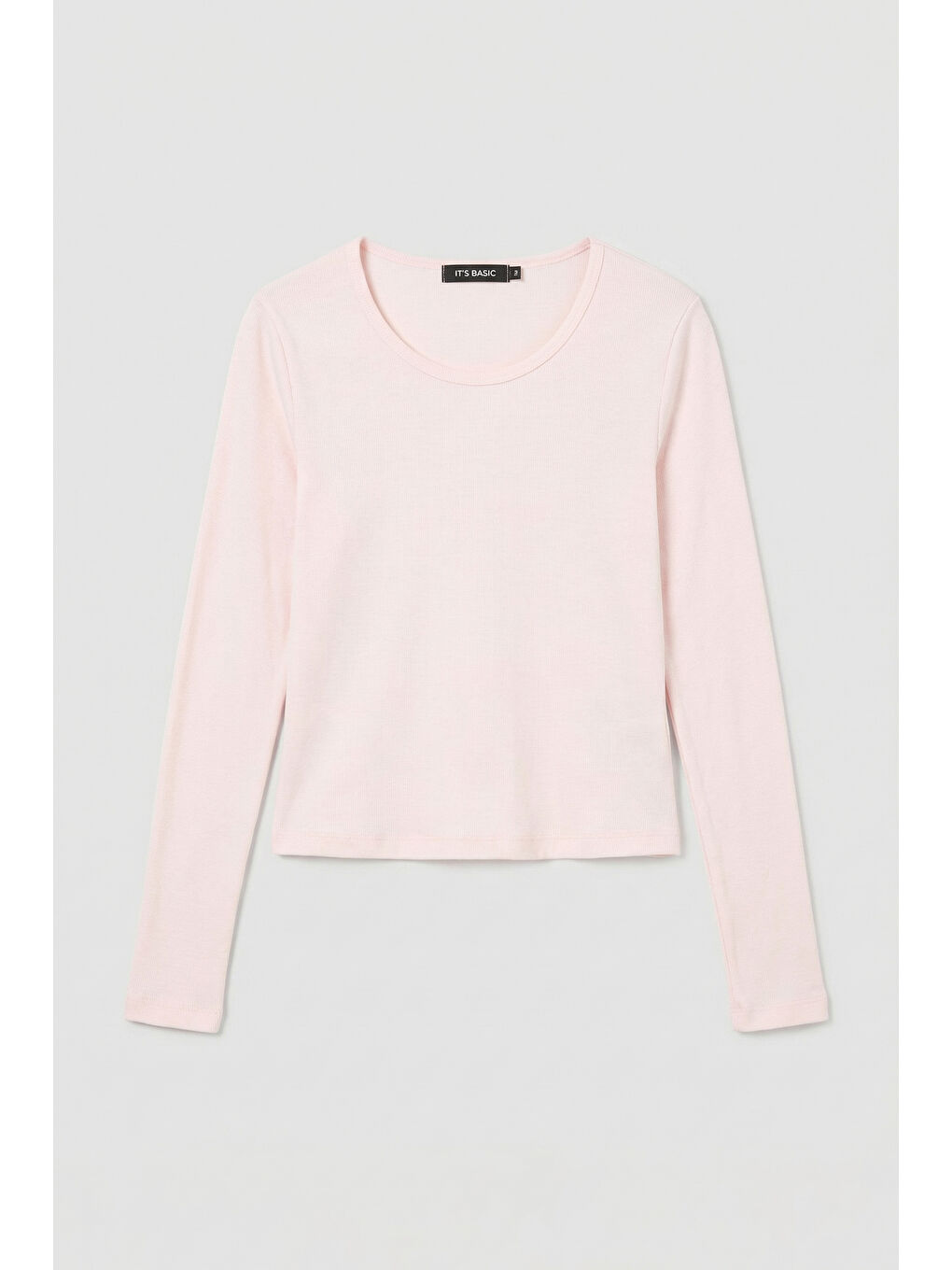 Kadın Toz Pembe w5 %100 Organik Pamuk Esnek Rahat Kesim Bluz-2