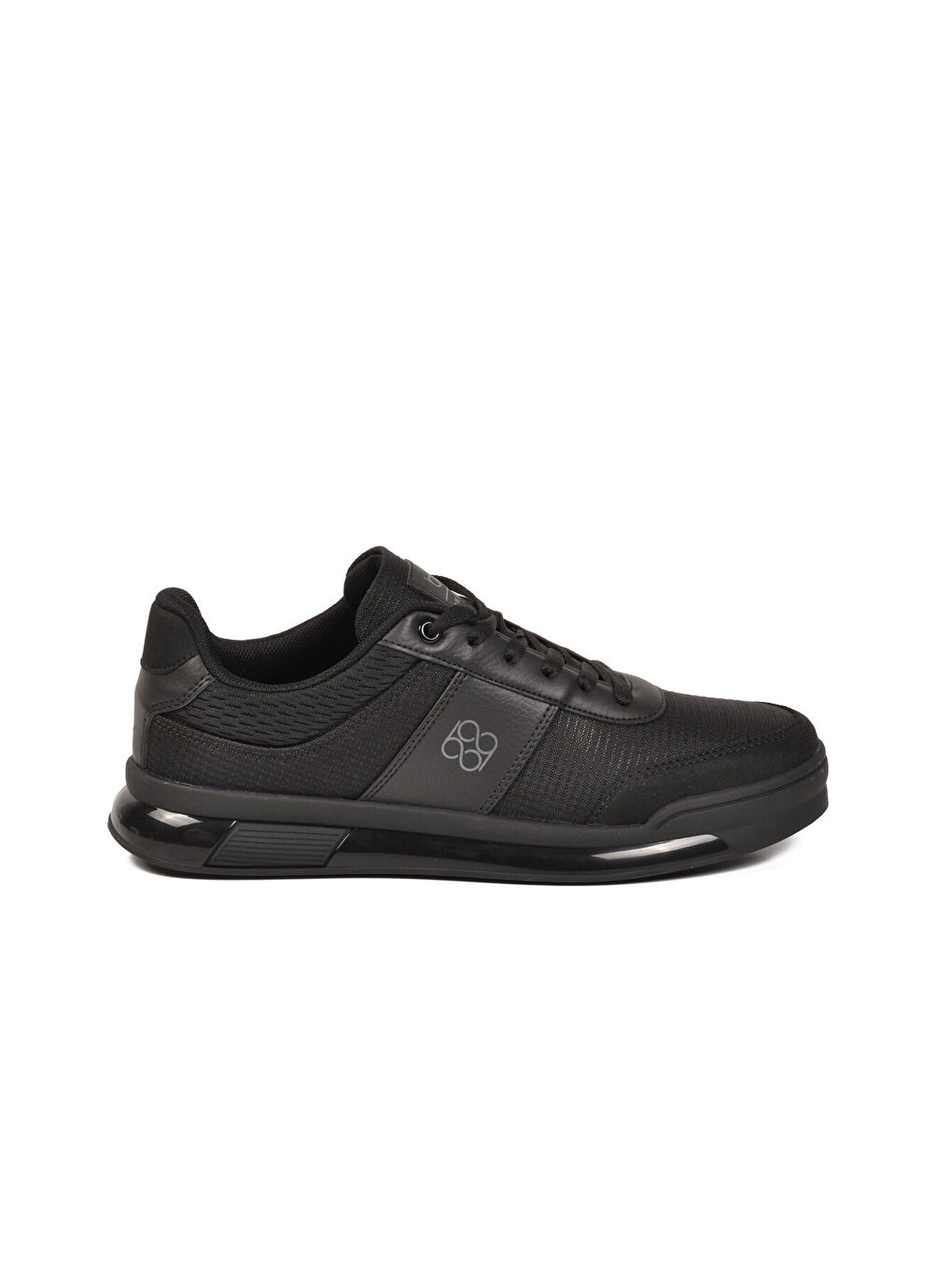 Siyah-Siyah Fileli Hafif Esnek Erkek Spor Ayakkabı BST-2088 M