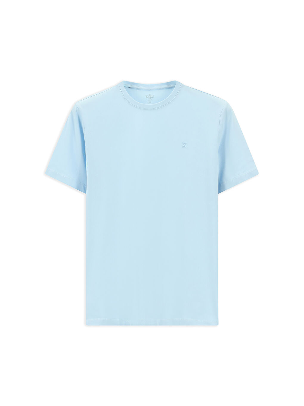 Mavi Bisiklet Yaka Slim Fit Dar Kesim Süprem Pamuklu Tişört