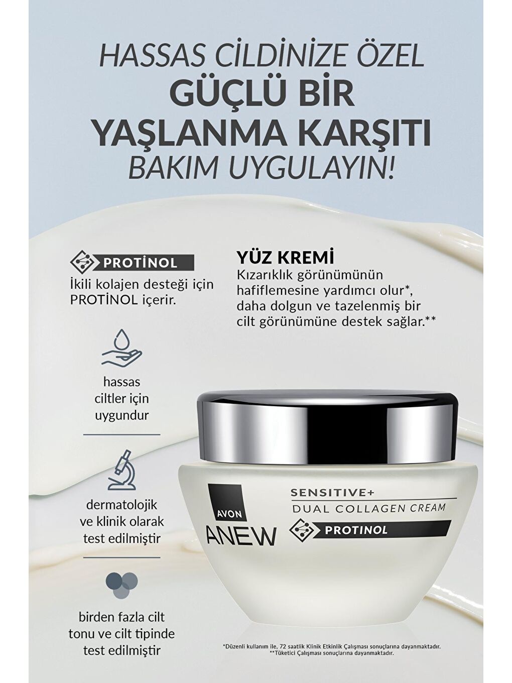 AVON Anew Sensitive+ Çift Kollajen Krem 50 Ml. - 2