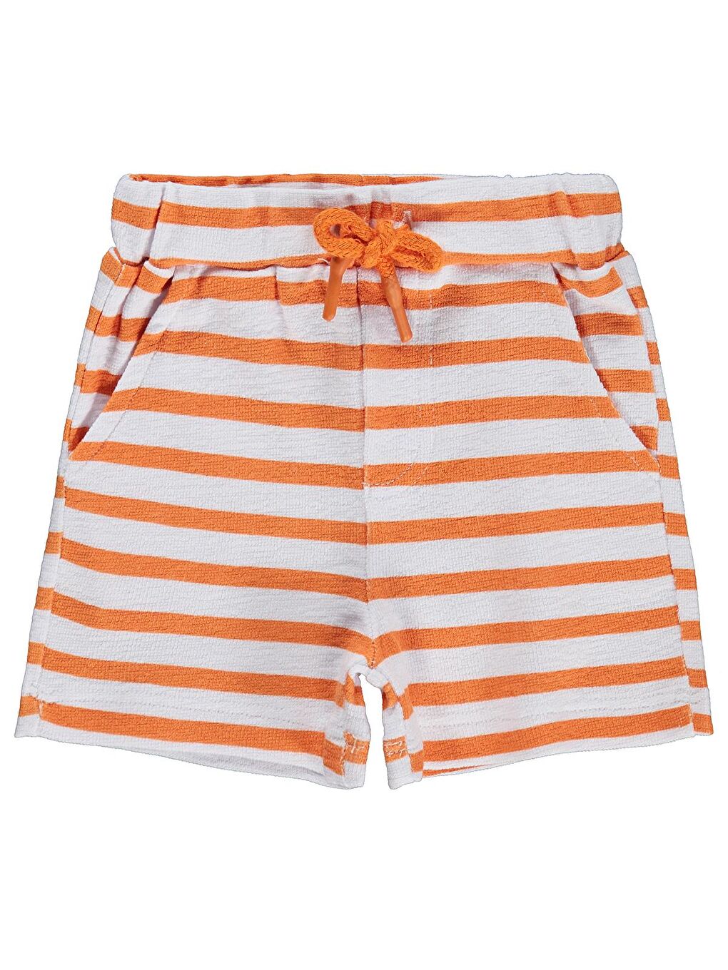 Baby Çizgili 6-18 Ay Şort - Turuncu