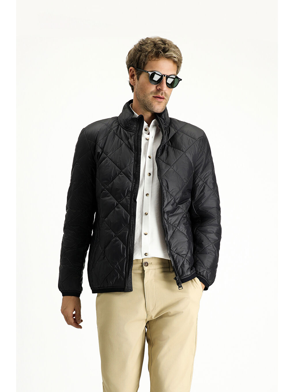 Siyah Kapitone Spor Şişme Mont