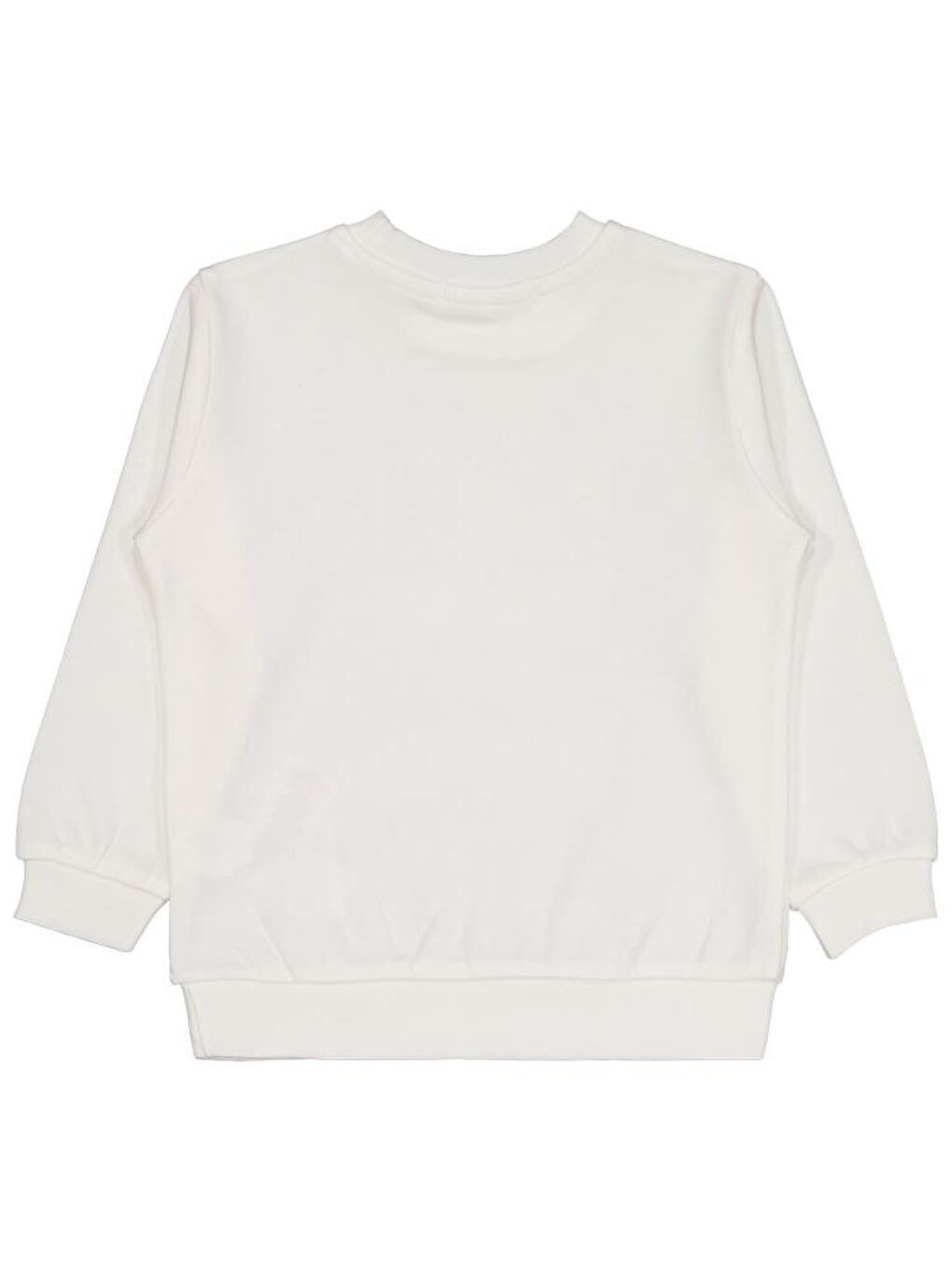 Girls Rainbow Baskılı 2-5 Yaş Sweatshirt - Ekru 5-6 Yaş-1