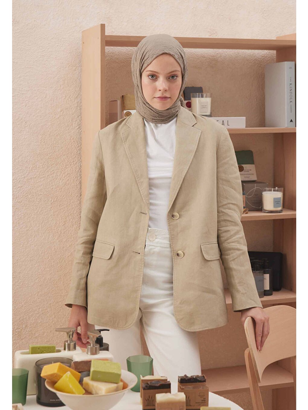 Kahverengi Vual Crash Şal Vizon-1