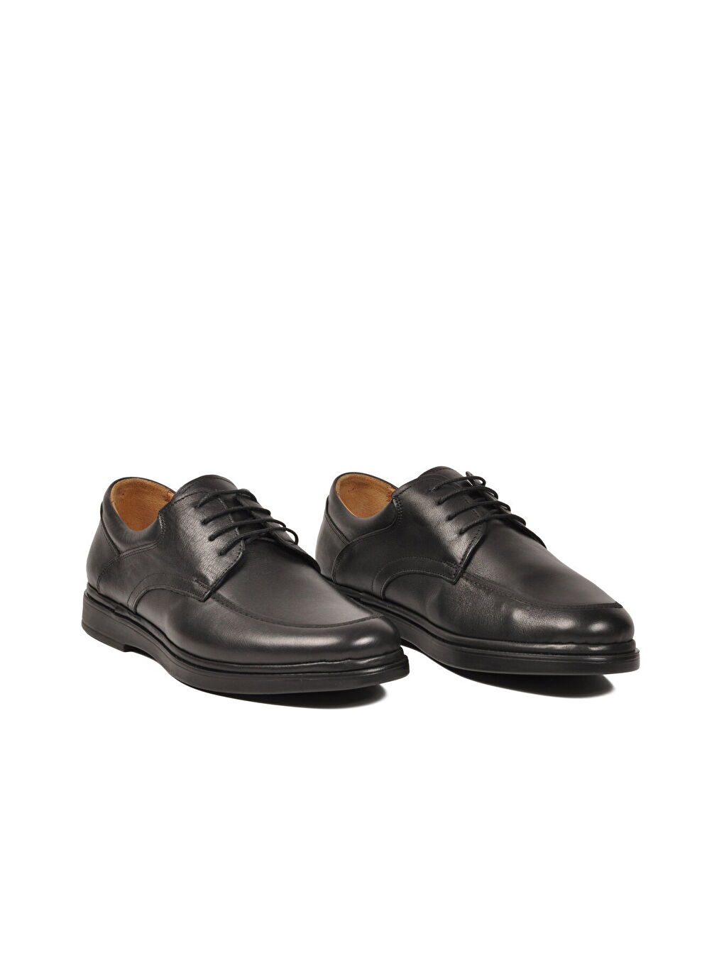 Siyah Hakiki Deri Bağcıklı Erkek Casual Ayakkabı 332 M-2