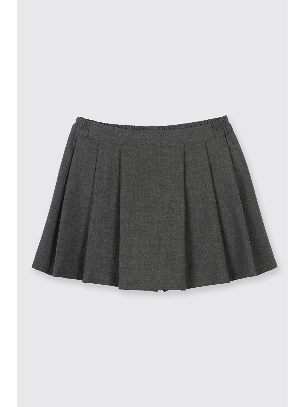 Kız Çocuk Antrasit Şort Etek-4