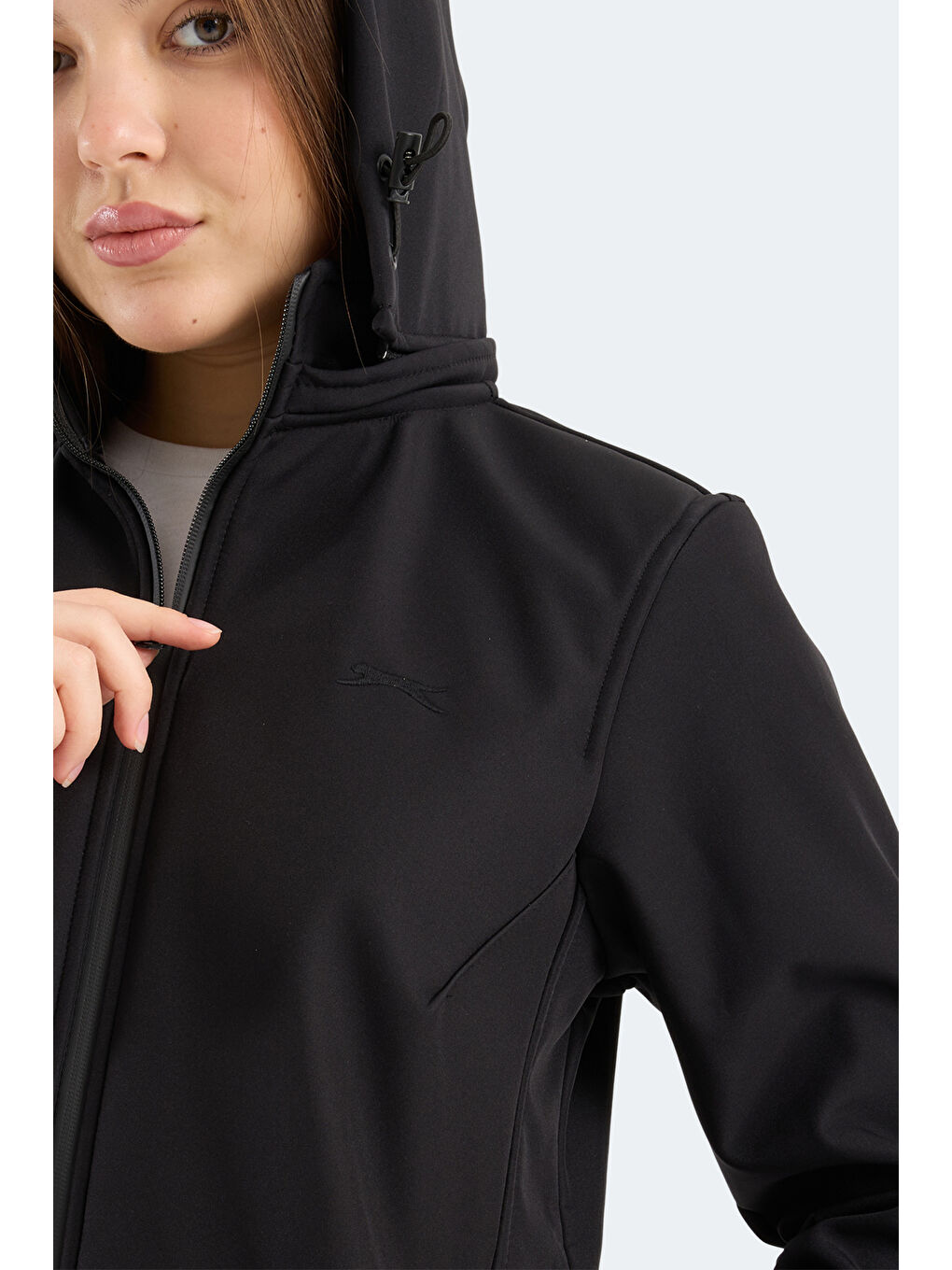 HEAT CONTROL Kadın Çıkarılabilir Kapüşonlu Siyah Mont & Kaban-1