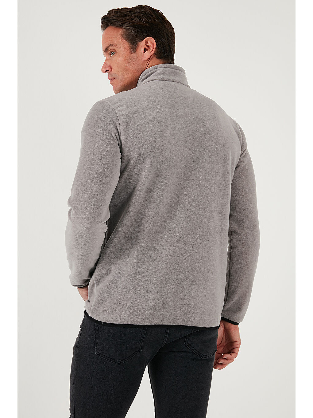 Haki Slim Fit Yarım Fermuarlı Dik Yaka 2'li Paket Polar 5906003S2-4