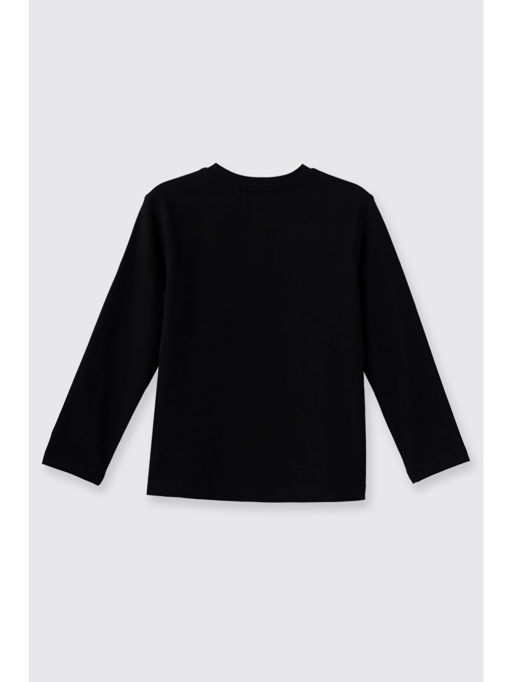 Siyah Kız Çocuk Uzun Kollu T-Shırt-1