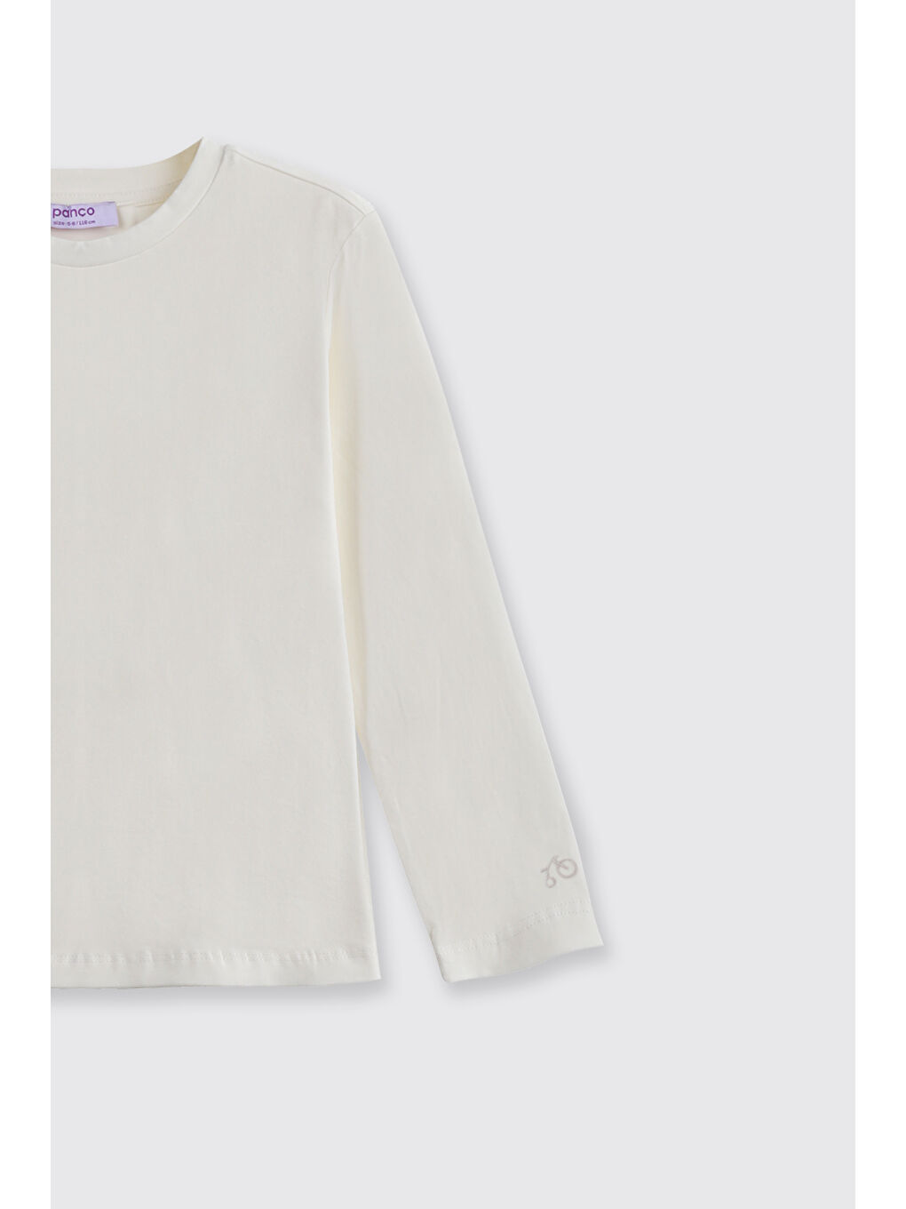 Beyaz Kız Çocuk Uzun Kollu T-Shırt-3