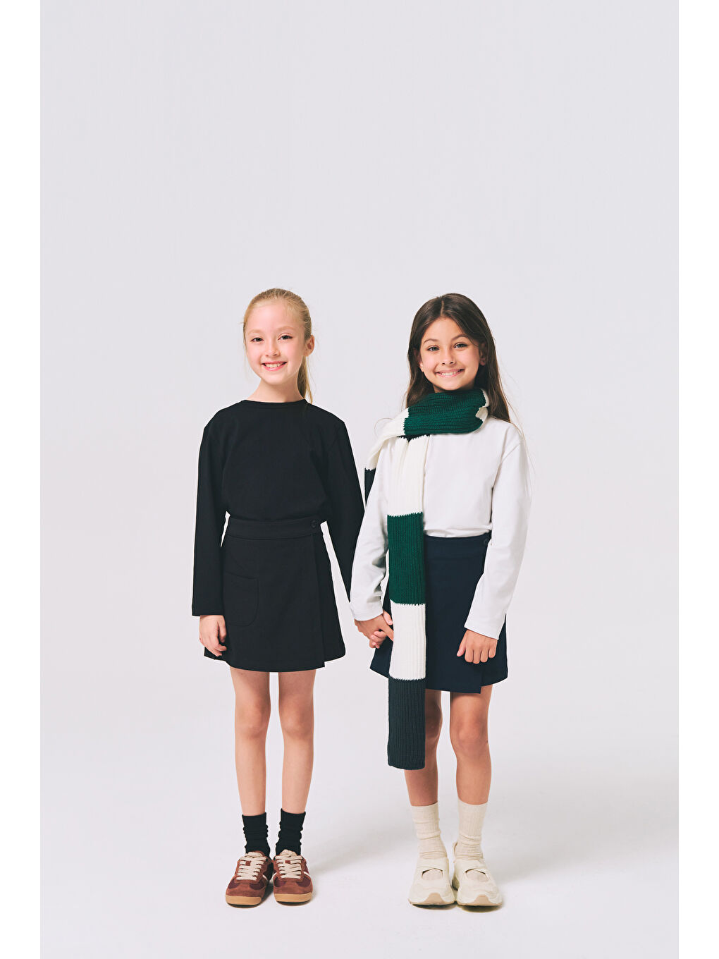 Siyah Kız Çocuk Uzun Kollu T-Shırt-2