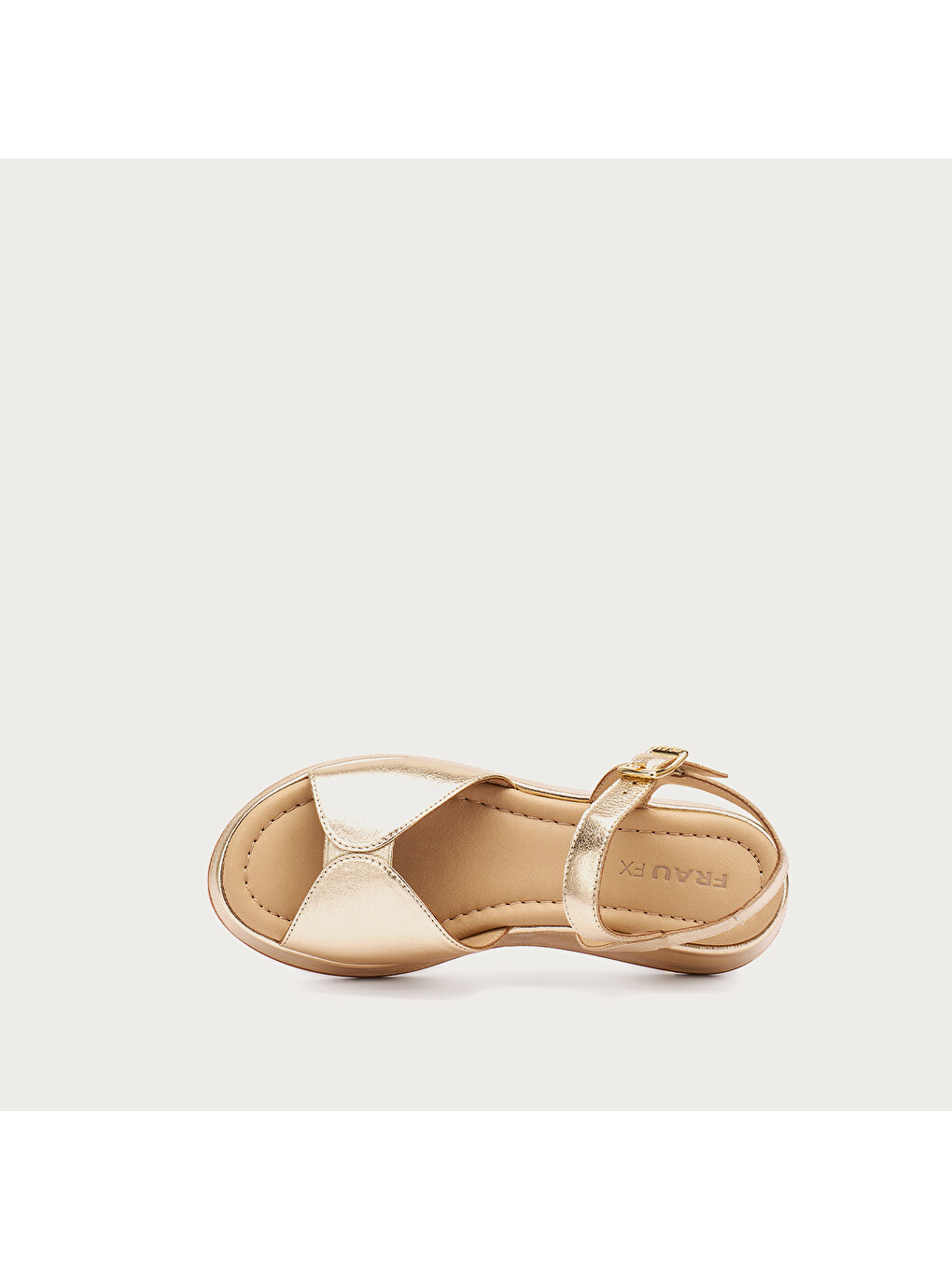 Sarı Kadın Sandalet 04V2 Laminated Leather Platform-3