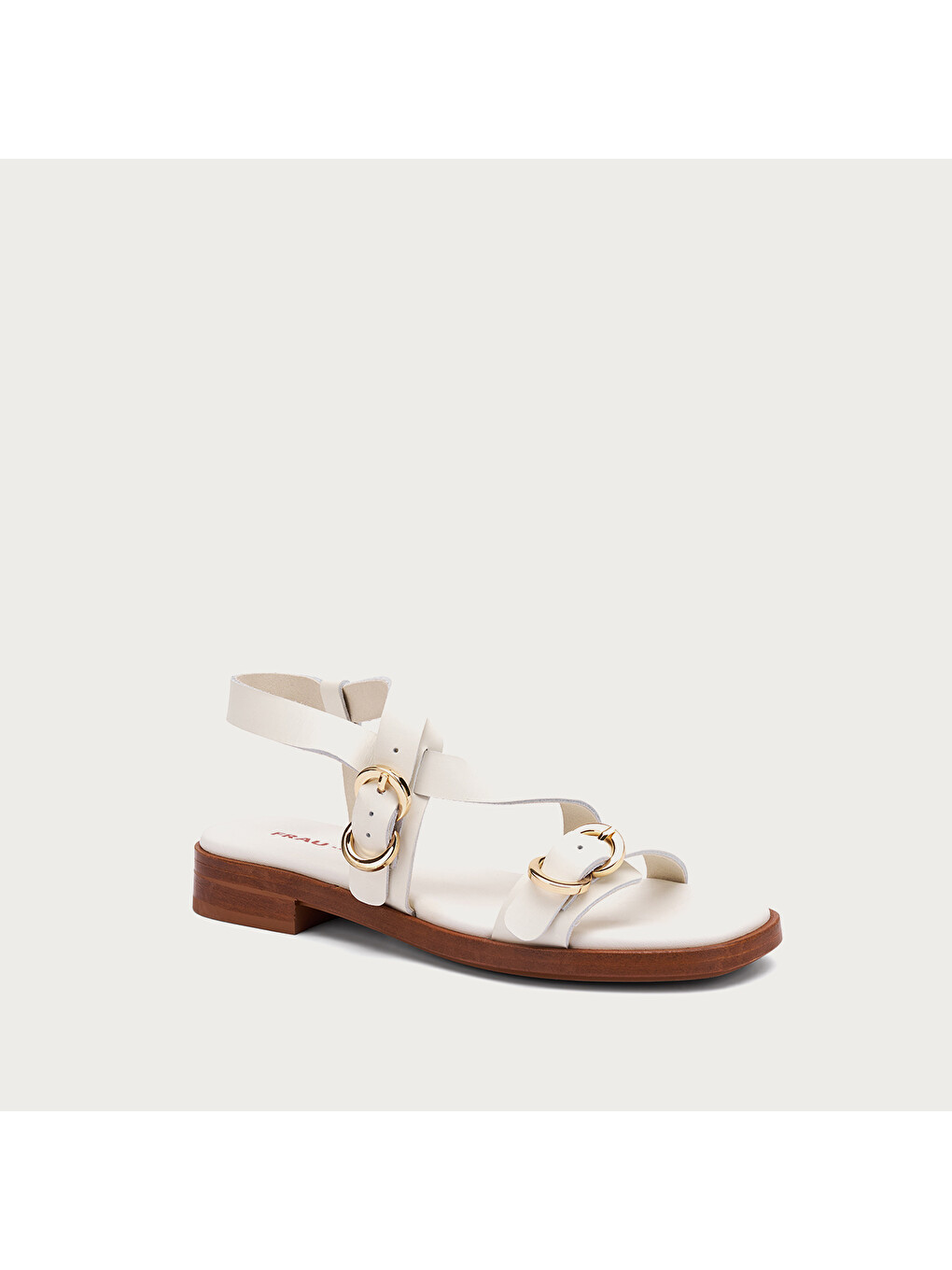 Beyaz Kadın Sandalet 87M6 LEATHER Multi-Strap Sandals-1