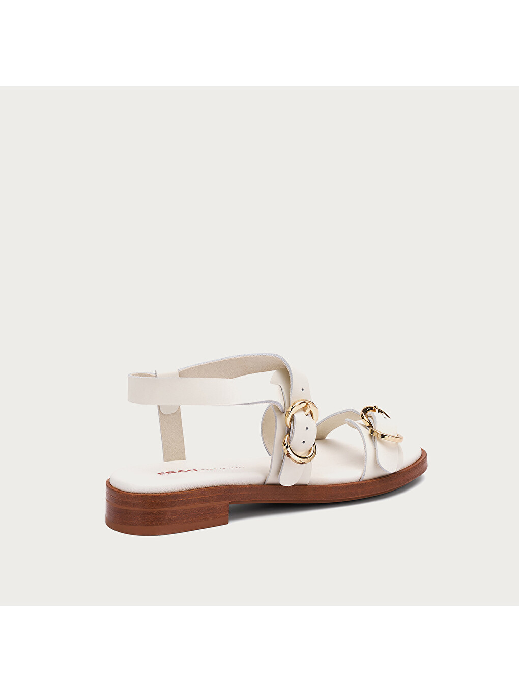 Beyaz Kadın Sandalet 87M6 LEATHER Multi-Strap Sandals-2