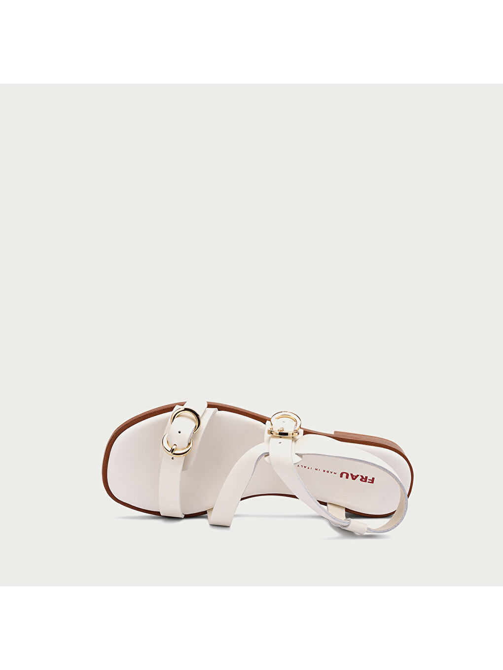 Beyaz Kadın Sandalet 87M6 LEATHER Multi-Strap Sandals-3