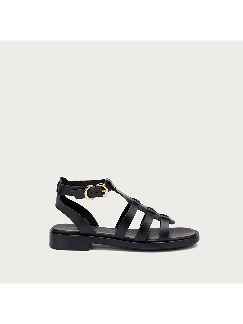 Siyah Kadın Sandalet 87M7 LEATHER Cage Sandals