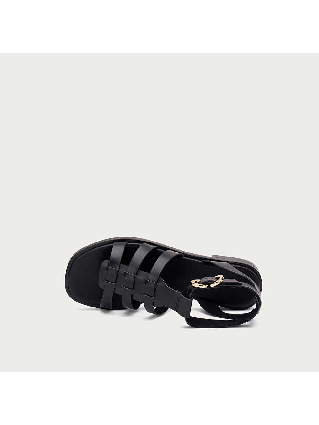 Siyah Kadın Sandalet 87M7 LEATHER Cage Sandals-3