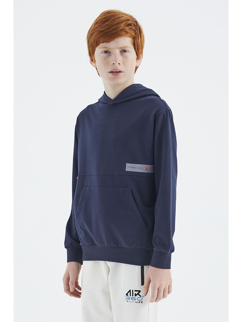 TOMMYLIFE İndigo Standart Kalıp Erkek Çocuk Sweatshirt - 11179 - 2