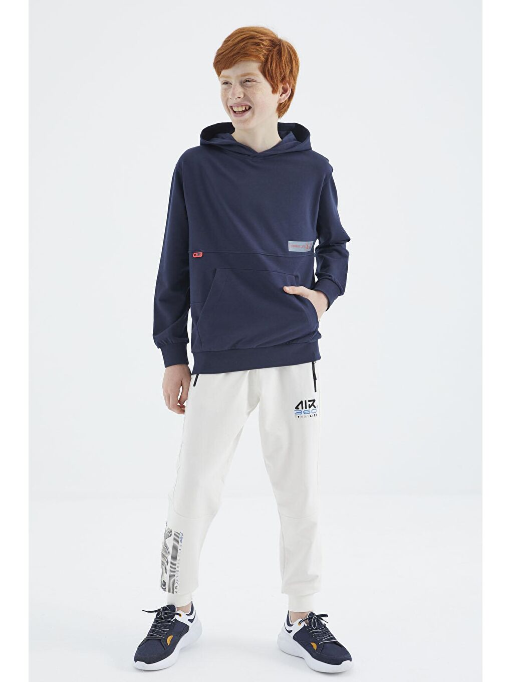 TOMMYLIFE İndigo Standart Kalıp Erkek Çocuk Sweatshirt - 11179 - 4