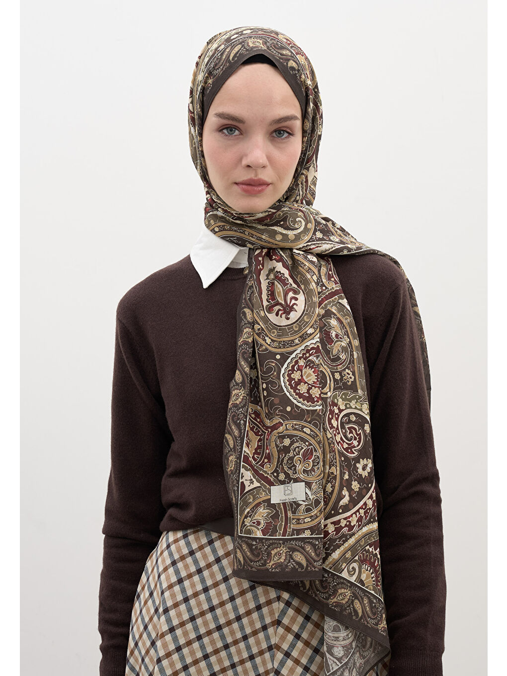 Panthea Desen Şal Haki-1