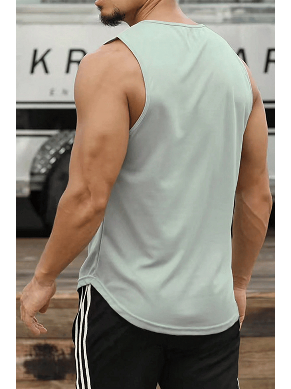 Gri Erkek Sporcu Atleti Sıfır Kol Tişört Fitness Gym Antrenman Tişörtü Ter Tutmayan Atlet SIFIRKOL-2026-2