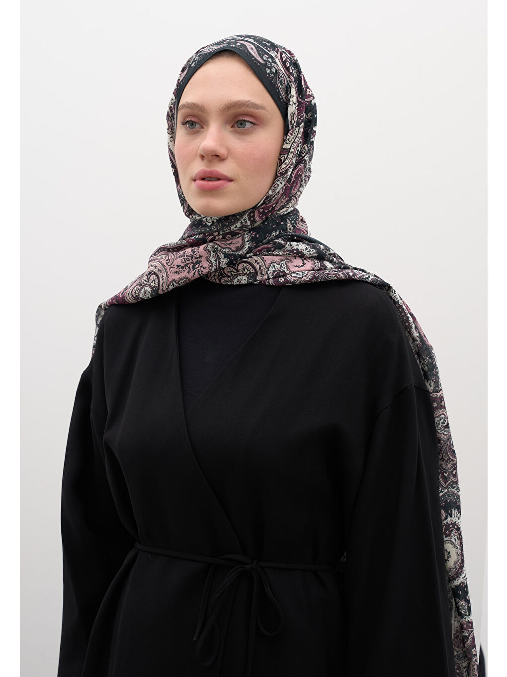 Avery Desen Şal Antrasit-2