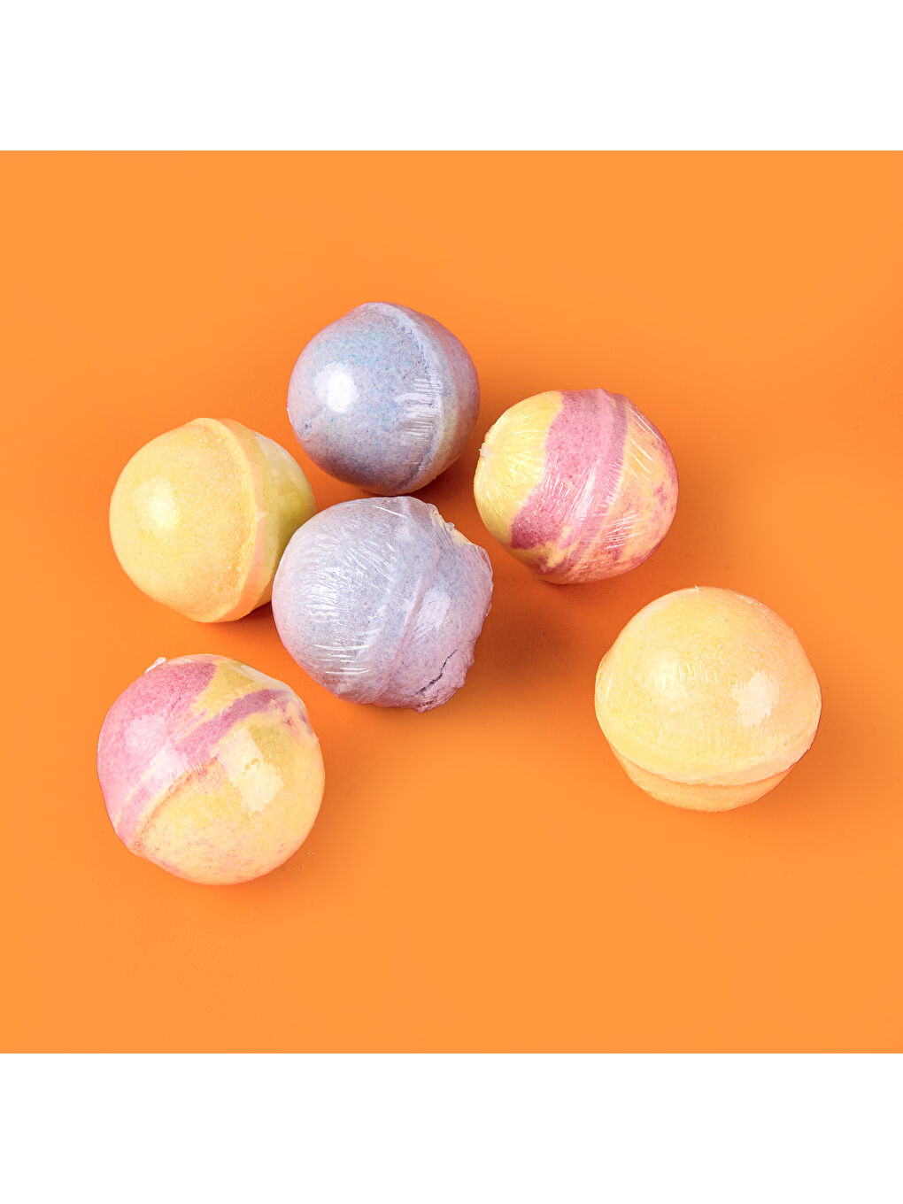 Karışık 6'lı Banyo Topu - Renkli - 40 gr-1
