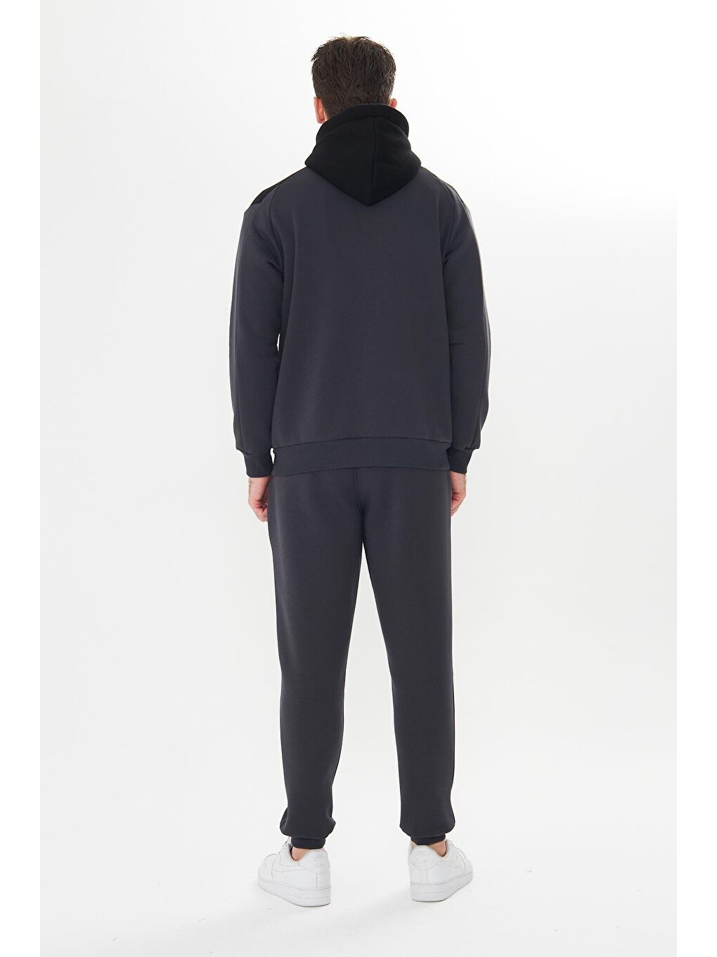 Antrasit Şardonlu 3 Iplik Kışlık Eşofman Takımı 5723-A-5