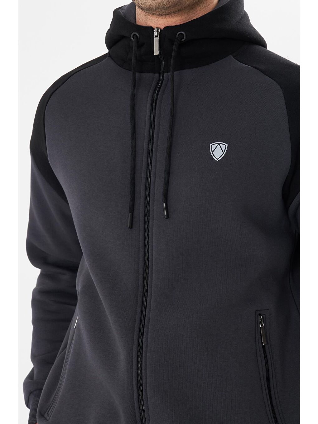 Antrasit Şardonlu 3 Iplik Kışlık Eşofman Takımı 5723-A-6